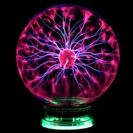 Novità Vetro Magic Plasma Ball Pollici Luci da tavolo Sfera Nightlight Regalo per bambini Per Natale Magic Plasma Night Lamp 2021270L