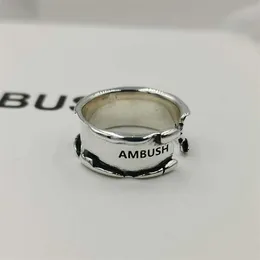 Anello AMBUSH anello in argento sterling 925 utilizzato come piccolo regalo di marca industriale per uomini e donne il giorno di San Valentino 221011209M