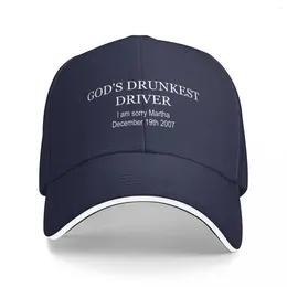 Ball Caps Gods Drunkest Driver Bucket Hat Baseball Cap Winter für Damen Herren