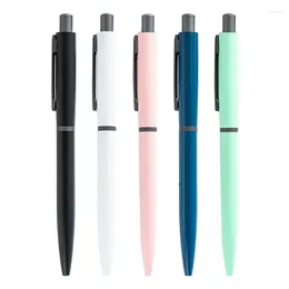 Signierstift aus Metall, einziehbarer Kugelschreiber, Business-Geschenk, 1,0-Feder, Bürobedarf für Schüler, Lehrer, Schule
