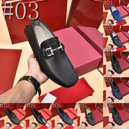 39modelldesigner italienska handgjorda skor äkta läder av hög kvalitet lyxiga loafers slip-ons män casual skor hög kvalitet moccasin män affärsskor storlek 38-46