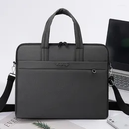 Briefcases Men's Handbags Fashion Computer Bags Business Commuting Messenger Conference Documents Zipper Shoulder