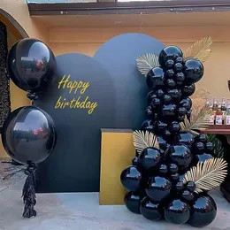 Outros suprimentos de festa de evento Pacote de corrente de balão de látex preto Decoração de festa de aniversário Decoração de casamento adulto 231215