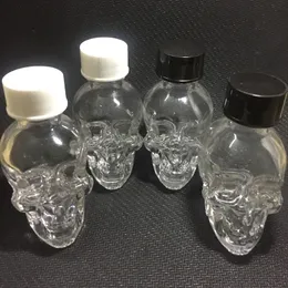 クールなPyrex Skull Glass Storage Jarボトルシールカバーコンテナボックスポータブルピルハーブパウダーグラインダー喫煙ツール用の革新的なデザイン