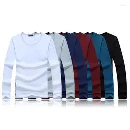 Camisetas masculinas 2024 5pcs/lote roupas de manga comprida A outono da moda e inverno M-5xl