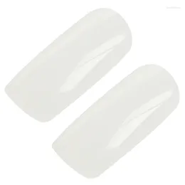 Faux ongles 1000 pièces français acrylique artificiel faux ongles couverture complète conseils d'art pour femmes fille dame blanc