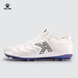 Safety Shoes KELME Soccer MG Shoes Calf-Skin Cleats Match Artificial Grass Slip-Resistant Cushioning Training Football Shoes ZX80121058 231216