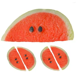 Party Decoration Simulated Watermelon Slices Artificial Fruit Decor Fake Models Prop Birthday For Girl