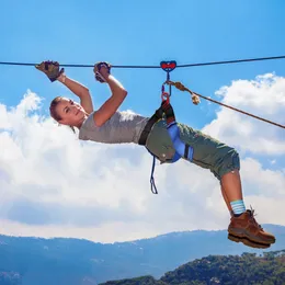 CARABINERS Outdoor Sport Rock Climbing Harness Aerial Survival Midja Half Body Safety Belt 231215