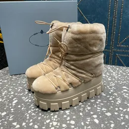 Sheepskin Snow Party Boots 겨울 따뜻한 터치 소프트 기술 코드 및 엠보싱 솔 패턴은 크기 35-42를 시작하기에 편안합니다.