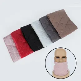 Scarves 2023 Fashion Winter Woman Neck Scarf Unisex Knitted Warm Plus Velvet Collar Wool Outdoor Full Mask Muffler