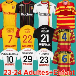 23 24 maillot RC Lens soccer jerseys special 2023 2024 GRADIT MAOUASSA SOTOCA PEREIRA DA COSTA HAIDARA Football Shirts Kids Kit Retro 97 98 MAGNIER ARSENE Home Uniform