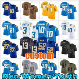 10 Justin Herbert Jersey 3 Derwin James Jr. 52 Khalil Mack 1 Quentin Johnston 13 Keenan Allen Joey Bosa JC Jackson Mike Williams Austin Ekeler Asante Samuel Junior Seau