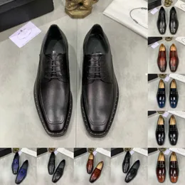 10Style lyxiga klänningsskor män formella sko för original läderskor designer klassiska arbetskontor casual loafers plus storlek för företag