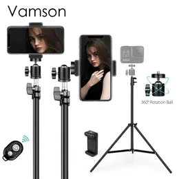 Supporti Vanson per telefono Supporto per treppiede Supporto per telefono cellulare per telefono Supporto video Telecomando Bluetooth per scattare foto VLS03A