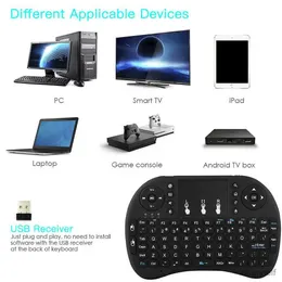 Keyboards i8 7-color Backlight Wireless Keyboard 2.4G Flying Mouse Mini Keyboard Remote Control for Android TV Box PC Wireless Keyboard R231216