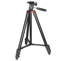 Aksesuarlar VT831 Cep telefonu için hafif tripod canlı akışı 4 bölüm DSLR kamera için katlanabilir tripod