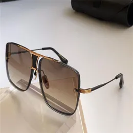 Neue beliebte Top-Sonnenbrille DEAGB Herren Design Metall Vintage Brille Modestil quadratisch rahmenlos UV 400 Linse mit Originaletui194K