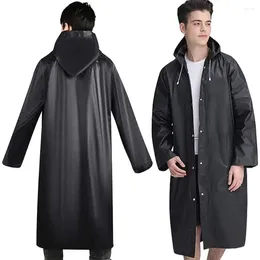 Impermeabili Impermeabili Impermeabili da pioggia ispessiti con cappuccio lungo Nero Uomo Unisex Campeggio Cappotto per adulti Escursionismo Tuta da donna impermeabile