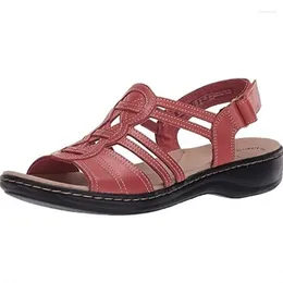 Sandały Flat Leisure Beach Buty dla kobiet Planas Sandalias de Mujer Verano 2023 Sandales Płyty Femininas Sandalen