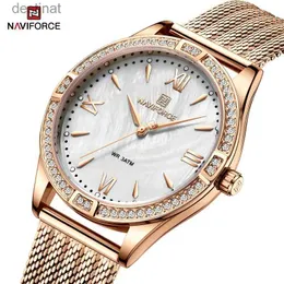 Women's Watches Luxury NAVIFORCE Women Bracelet Quartz Watches Fashion Waterproof Ladies Watch Delicate Simple Dial Wrist Watch Relogio FemininoL231216