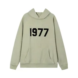 Mens Hoodie Essentialhoody Set 1977 따뜻한 여자 후드 후드 바지 스웨터 후드 레저 편안한 후드 롱 소매 사 계절 스웨트 셔츠 후드.