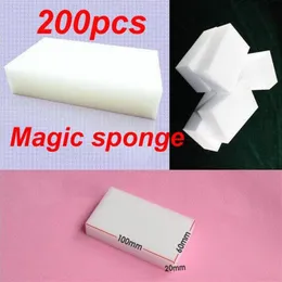 200 pçs / lote esponja multifuncional para limpeza esponja mágica borracha melamina limpador 100x60x20mm295P