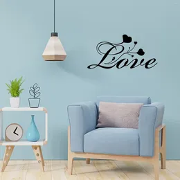 Wall Stickers Valentine's Day English Proverbs Sticker Living Room Bedroom Carved