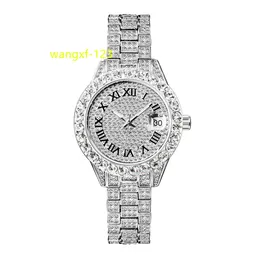 Personalizado para homens mulheres de alta qualidade luxo bling cheio diamante relógio vvs moissanite hip hop congelado relógios de pulso mecânicos