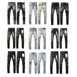 Uomini jeans jeans jeans driver mens jeans viola jeans designer uscito europeo e americano classico lungo nuovo marchio marca di moda pantaloni selezione