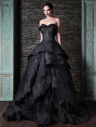 Schwarze Gothic-Brautkleider mit herzförmigem Ausschnitt, Spitze, appliziert, gerafft, A-Linie, lange Vintage-Brautkleider, Vestido De Novia 2024, Brautkleid in Übergröße