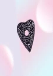 Ouija Spirit Board Mystic Oracle Planchette Halloween Seance Teschio Sole Luna Spettrale Spilla magica Strega Spilla pagana5243468