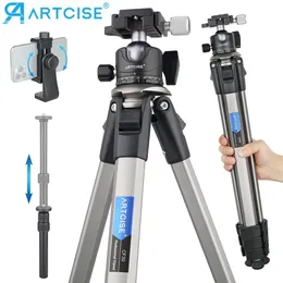 Tutucular Famer Telefon için Tripod Tutucu Cep Telefonu Standı DSLR Profesyonel Esnek Hafif Tripod Stand Panorama Top Kafa Montajı CF30