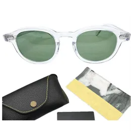 Johnny Depp Retrovintage-Sonnenbrille, verspiegelt, polarisiert, Anti-Blue-Ray-Qualität, Plank-Vollrand-Occhiali-Da-Sohle-Fullset-Etui, l m, S231A