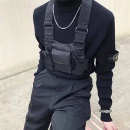 2021 Nuovo sacca per toraci in nylon Stu Wot Black Black Hip Hop Streetwear Functional Tactical Tactical Chest Rig Kanye Bag302C