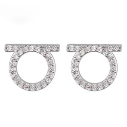 Luxusmarke C U D Buchstaben Designer Ohrringe Ohrstecker Liebe Retro Vintage Bling Diamant glänzende Kristall Hufeisen Ohrringe Ohrring Ohrringe Schmuck für Frauen
