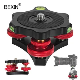 Accessories Tripod Speedy Leveling Base Leveler Adjusting Base Panning Level Plate With Bubble Level For Canon Nikon DSLR Camera Tripod