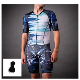 Racing Sets China Custom Design Tri Clothing Sublimation Breathable Short Sleeves Suits 2024 Professional Triathlon Jumpsuit Suit