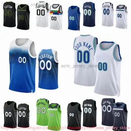 5 Anthony Edwards Jerseys Custom 2023-24 인쇄 농구 유니폼 32 -Anthony 27 Rudy Towns Gobert 7 Wendell Moore Jr. Jaden McDaniels Theo John Josh Minott