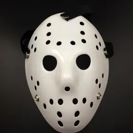 Máscara masculina porosa branca jason voorhees freddy filme de terror hóquei máscaras assustadoras para festa feminina trajes de máscaras258j