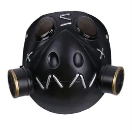 Gioco OW Roadhog maschera cosplay originale progettato Mako Rutledge nero resina morbida maschera di Halloween Costume Cosplay Prop per gli uomini T200273t