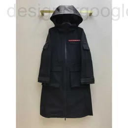 Trench Coat da donna Designer P Nuovo Trendy e Lettere alla moda Stampa di giacca a vento Slim Cappuccetto G9U4