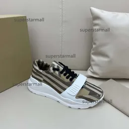 Sport Stripes burberyity con Designer Walking Uomo leggero Innalzamento corsa Casual Sneaker in schiuma Scarpe Prezzo in tela Scarpe da ginnastica con lacci scatola di scarpe Taglia in pelle 39