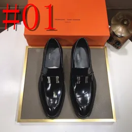 37Style 2024 Luxury Brand Men Leather Shoes Lace Up Point Toe Mixed Colors Brogues Oxford Mens Designer Dress Shoes Wedding Office Formal Shoes Män