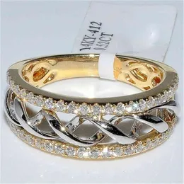 Véritable 14 K Bijoux 2 Carats diamant pour femmes Anillos Bizuteria Bague Bijoux Femme 14 K or anneaux Box310G