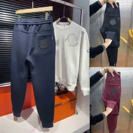 Monclair-Jacke, Herrenhose, Monclair-Hose, trendige Sport-Leggings, Herren, Herbst und Winter, gepolsterte und verdickte Freizeithose, Damen, schmale Mode, NRZX