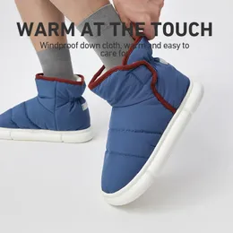 Kapcie UTUNE Winter Warmowe buty Down High Top Plush Furry Home Buty domowe wewnętrzne bez poślizgu miękkie kobiety mężczyźni Para 231216