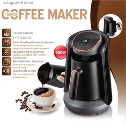 Coffee Makers Coffee Pots Moka Pot 0.5L Semi-automatic Turkish Coffee Maker Thermal Capsules For Coffee Machine Milk Cappuccino Free Shipping T231216