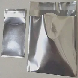 Uhrenboxen, 100 Stück, selbstdichtende Beutel aus Aluminiumfolie, silberfarben, für kleine Unternehmen, handgefertigte Schmuckverpackung, Aufbewahrungsorganisator, Blindbeutel 231215