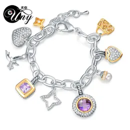 UNY Jewelry Bracelet Designer Brand David Inspired Bracelet Women Antique Cable Bracelets Valentine'Day Christmas Gift Bracel251R